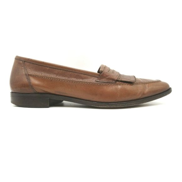 JT Beckett Classic Tan Ostrich Penny Loafers Sz 11 Frye Faith Loafers Review | TikTok main image 2